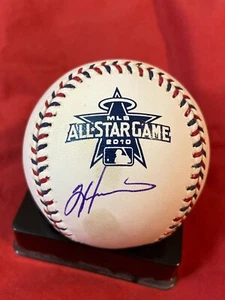 TIM HUDSON AUTOGRAPHED SIGNED 2010 ALL STAR GAME BASEBALL ATLANTA BRAVES COA - Picture 1 of 2