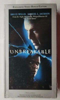 Unbreakable (VHS, 2001, Exclusive Video Bonus Edition) - Image 1 of 3