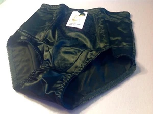 Women Control Panties,Breifs ANNE DIANE Size XL Satin Black Soft Silky - Picture 1 of 5