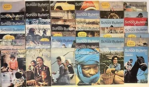Lot Of 46 National Geographic School Bulletin 1970’s Vintage Science Homeschool - Picture 1 of 4