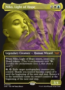 Magic The Gathering Niko, Light of Hope 355 Duskmourn Mythic Borderless - Imagen 1 de 1