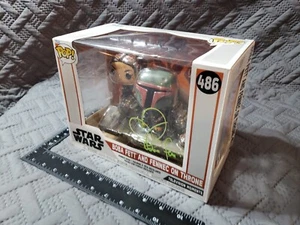Daniel Logan Signed Star Wars Boba Fett And Fennec On Throne 486 Funko Pop! (PA) - Picture 1 of 13