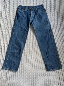 Carhartt Relaxed Fit Jeans B460 DPS Mens Size 36X 32 Work Pants Blue Denim - Picture 1 of 14