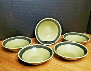 Cinco (5) Tazones Vintage Mikasa Terra Stone 7404 ERIN Fruta/Postre (Salsa) Talla Oscura - Imagen 1 de 4
