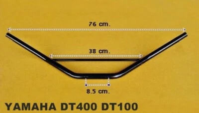 Fit YAMAHA DT400 DT100 DT175 DT250 DT125 HANDLE BAR BLACK  [mi193] Foto 1 de 4