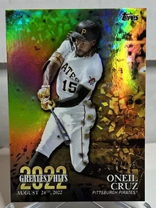 Oneil Cruz - 2023 Topps Gold Greatest Hits 🔥Pirates🔥/75 - Bild 1 von 3