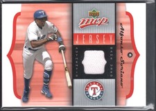 ALFONSO SORIANO 2005 UPPER DECK MVP #GUAS GAME JERSEY TEXAS RANGERS SP