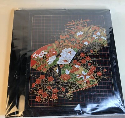 Álbum de fotos vintage nuevo en paquete efecto laca negra/imagen japonesa/retro/asiática Foto 1 de 4