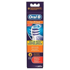 4 Oral-B Braun TriZone Toothbrush Heads 100 Genuine