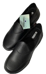 HawkWell schwarze Damen-Slipper im Krankenschwesterstil runde Spitze, Größe 9, niedrig geschnitten - Bild 1 von 7