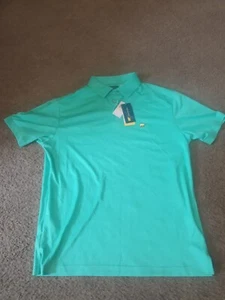 NWT Jack Nicklaus Golden Bear Golf Shirt Collar teal Green pool Polo # M Medium - Picture 1 of 6