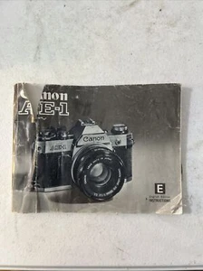 Canon AE-1 - Camera Instruction Book Manual - Picture 1 of 3
