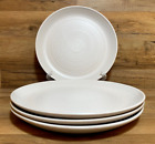 SET OF 4 - BEE & WILLOW MILBROOK - COCONUT WHITE STONEWARE - 10" DINNER PLATES
