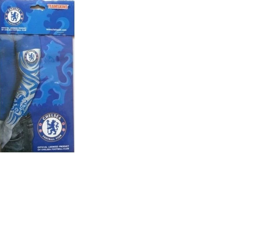 CHELSEA OFFICIAL Official Chelsea Football Sleeve, Slip On Arm, Fake Tattoo. New