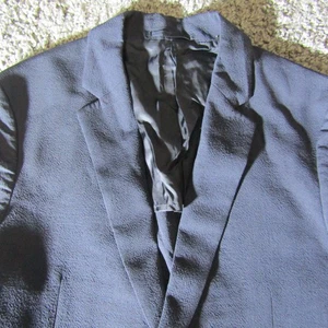 Theory Suit Jacket Mens 38 Unstructured Clinton Seersucker Precision Blazer - Picture 1 of 14