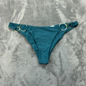 Parte inferior de bikini Beach Bunny para mujer 14 dorado detalle de anillo descarado crujiente traje de baño - Imagen 1 de 9