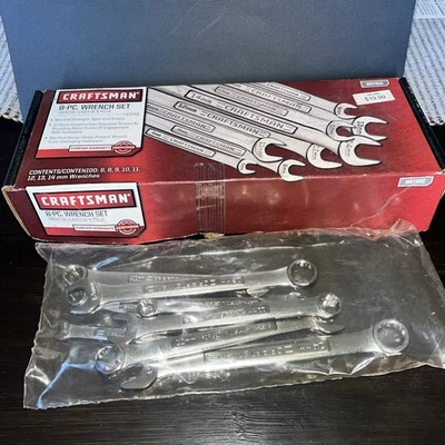 Juego de llaves combinadas métricas 8 piezas SEARS Craftsman 12pt 47243 EE. UU. NUEVO SELLADO Foto 1 de 4