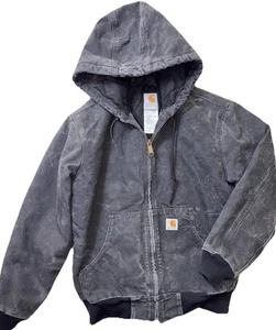 Carhartt WJ130 BLK Quilt Lined Damen Gr. Small Faded Black Kapuzenjacke - Bild 1 von 6