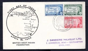 Jamaica - 1958 The West Indies Federation First Day Cover - Picture 1 of 2