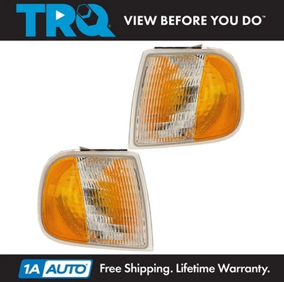 TRQ Corner Marker Light Set Fits 97-02 Ford Expedition 97-03 F-150 97-99 F-250 - Image 1 of 4