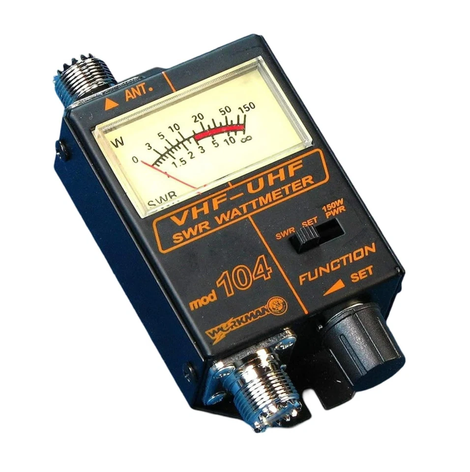 SWR / Power METER for VHF / UHF Ham Radio 120 - 500 MHz 150 Watt - black  - Image 1 of 4