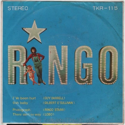 GUY DARRELL /GILBERT O'SULLIVAN /RINGO STARR /LOBO THAI EP 7" THAILAND 45RPM - Image 1 of 3