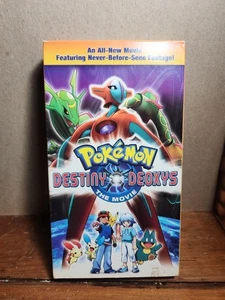 Pokémon: Destiny Deoxys Der Film (2005) Schwer zu finden Seltenere Schwarze Variante VHS - Bild 1 von 7