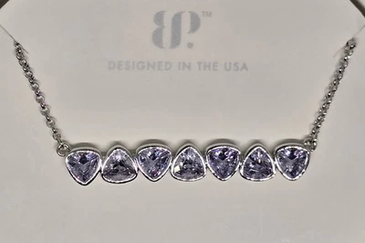 Collar Bomb Party OG NK97454 'Sostenido por lo Invisible' Topacio Lavanda Circonita Rodio Foto 1 de 4