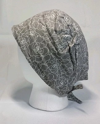 Revirsable Scrub cap Surgical cap Women's NEW Handmade - Image 1 of 4
