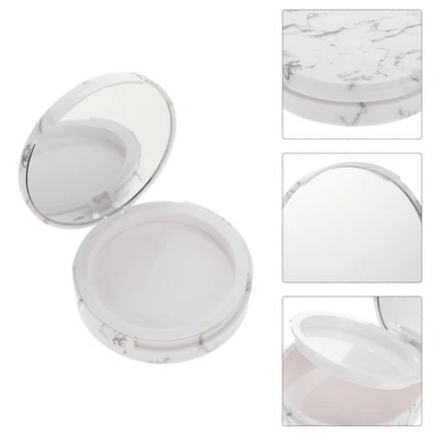 2 Pcs Mini Makeup Containers Loose Powder Face Travel Empty Case - Image 1 of 4