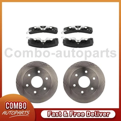 Rotores de disco delanteros almohadillas semimetálicas para Chevrolet K1500 1988-1991 Foto 1 de 4