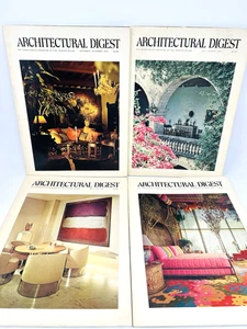 Vintage 1972 Architectural Digest Magazines Interior Design Ads Lot of 4 - Picture 1 of 9