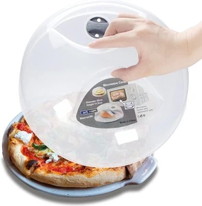 Microwave Splatter Cover for Food, Large Plate Guard Lid with gray - Picture 1 of 7