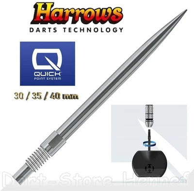 3 HARROWS Quick Points, silber, 30 mm / 35 mm / 40 mm