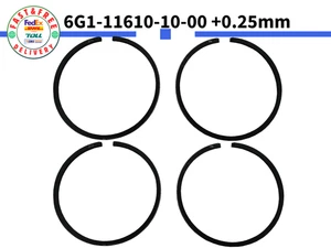 For Yamaha 6G1-11610-10-00 Piston Ring +0.25mm 647-11610-10 6E0-11610-10 x4PCS - Picture 1 of 10