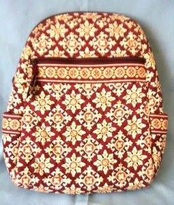 Vera Bradley Rucksack Retired Bookbag Medallion Maroon Brotzeittasche TOP - Bild 1 von 1
