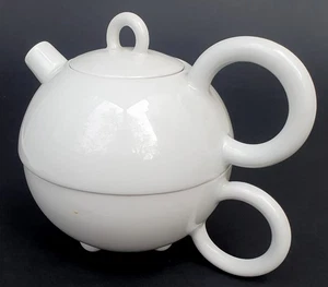 Arzberg Fantasia TEA FOR ONE Teekanne mit Tasse Porzellan Matteo Thun Memphis - Bild 1 von 3