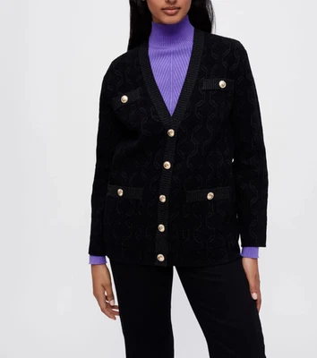 Cardigã feminino Maje tamanho 2/M botões MFPCA00319 - Imagem 1 de 4