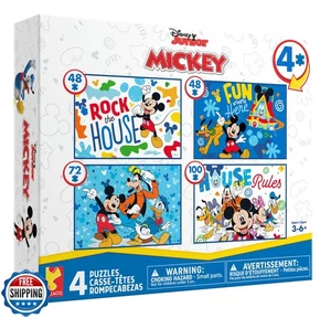 Ceaco - Disney - Mickey's Clubhouse - 4 X 1 Kids Multipack - Engaging Puzzle  - Picture 1 of 5