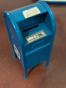 2003 USPS Post Office Mailbox 4.5" Replica w/ Labels Plastic Coin Bank - Picture 1 of 6