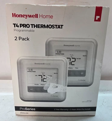 Honeywell Home T4 Pro Thermostat 2 Pack RTH4110U Programmable Thermostat - Image 1 of 4