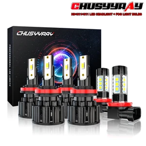 For Chevrolet Captiva Sport 2012-2015 H9+H11+H11 LED Headlight + Fog Light Bulbs - Foto 1 di 14