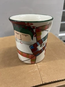 VIETRI Antiguo San Nick Aniversario Cartas Taza Santa Café Cerámica Italia Navidad - Imagen 1 de 7