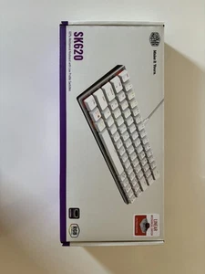 Cooler Master SK620 White Wired Keyboard RGB Backlighting 60% Keyboard Aluminum - Picture 1 of 6
