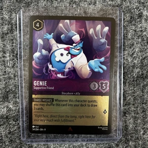 Disney Lorcana Genie - Amigo de apoyo 54/204 lámina fría rara casi nueva - Imagen 1 de 11