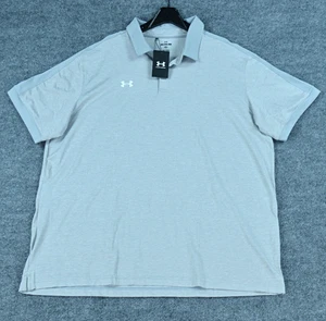 Under Armour Golf Polo Herren 3XL Trophy hellgrau Performance Stretch Neu mit Etikett - Bild 1 von 8