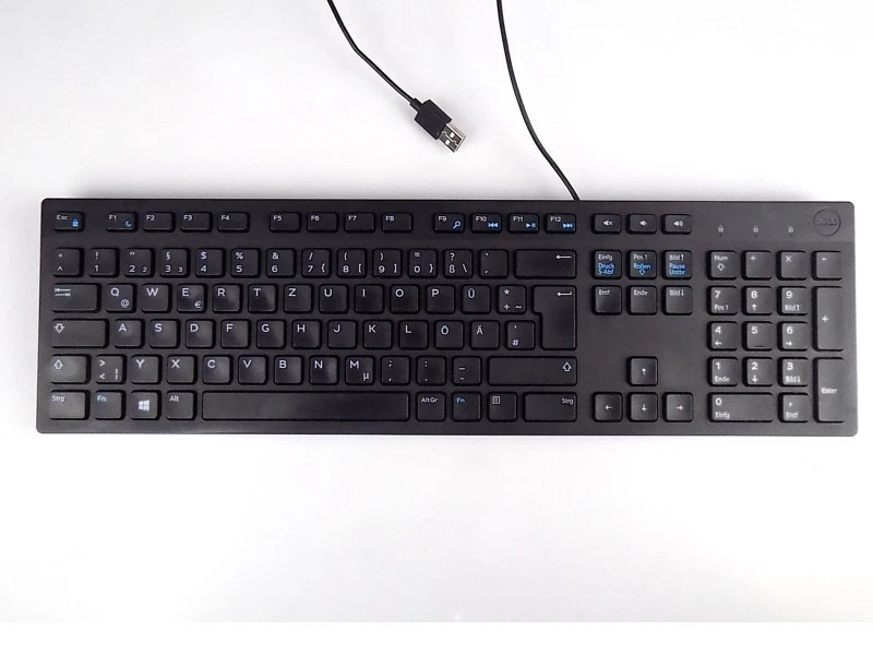 DELL KB216d 09CHJN 9CHJN USB Slim Tastatur Keyboard QWERTZ Schwarz German DE - Bild 1 von 1