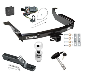 Trailer Tow Hitch For 98-03 Dodge Durango Deluxe Package Wiring 2" Ball and Lock - Picture 1 of 10