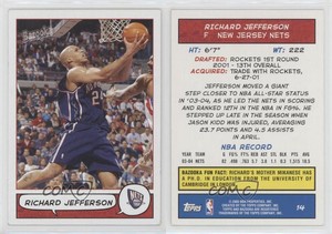 2004-05 Topps Bazooka Richard Jefferson #14