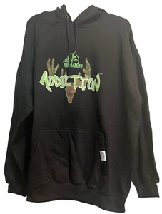 Mossy Oak Yukon Men’s Hoodie 2XL Black Cotton Blend Hand warmer Pocket NWT - Picture 1 of 5
